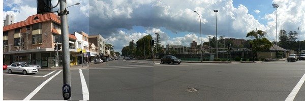 The current view along Belgrave street